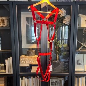 Savage X Fenty Red Glossy Flossy Harness